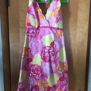 Lilly Pulitzer halter scallop dress. Sz 10